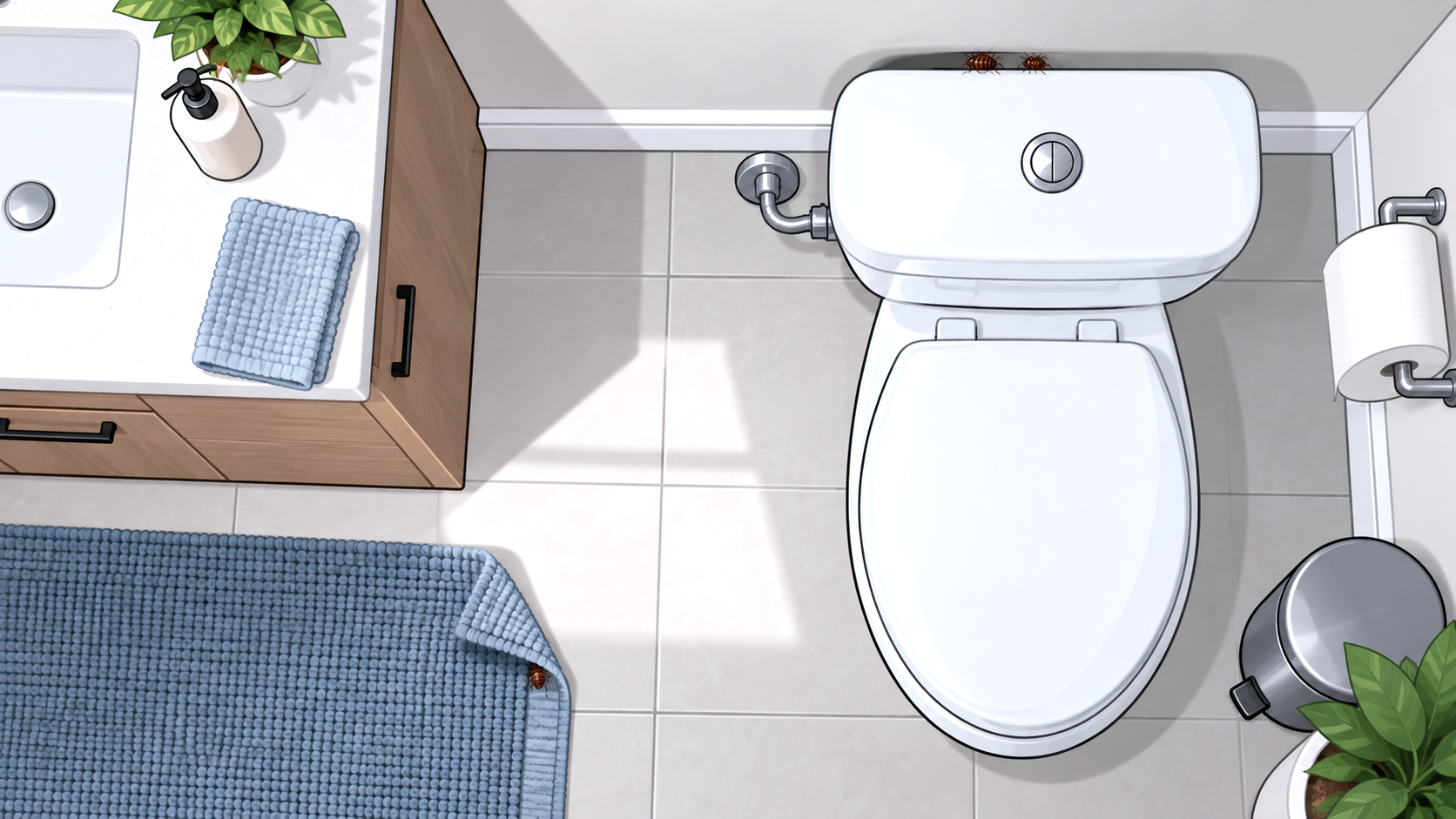 Can Bed Bugs Live in Your Bathroom or Toilet?