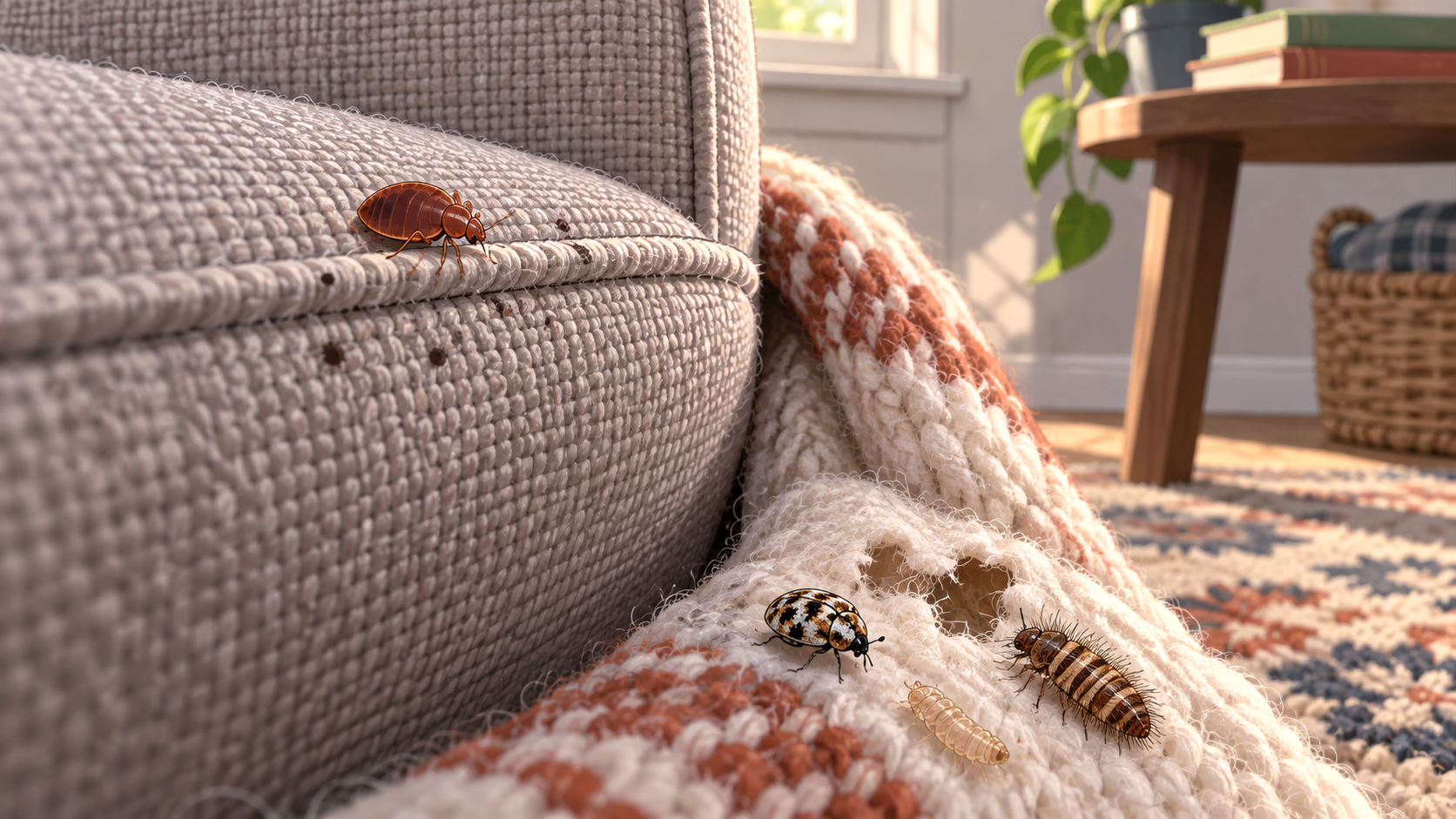 Carpet Beetles vs. Bed Bugs: How to Tell Them Apart