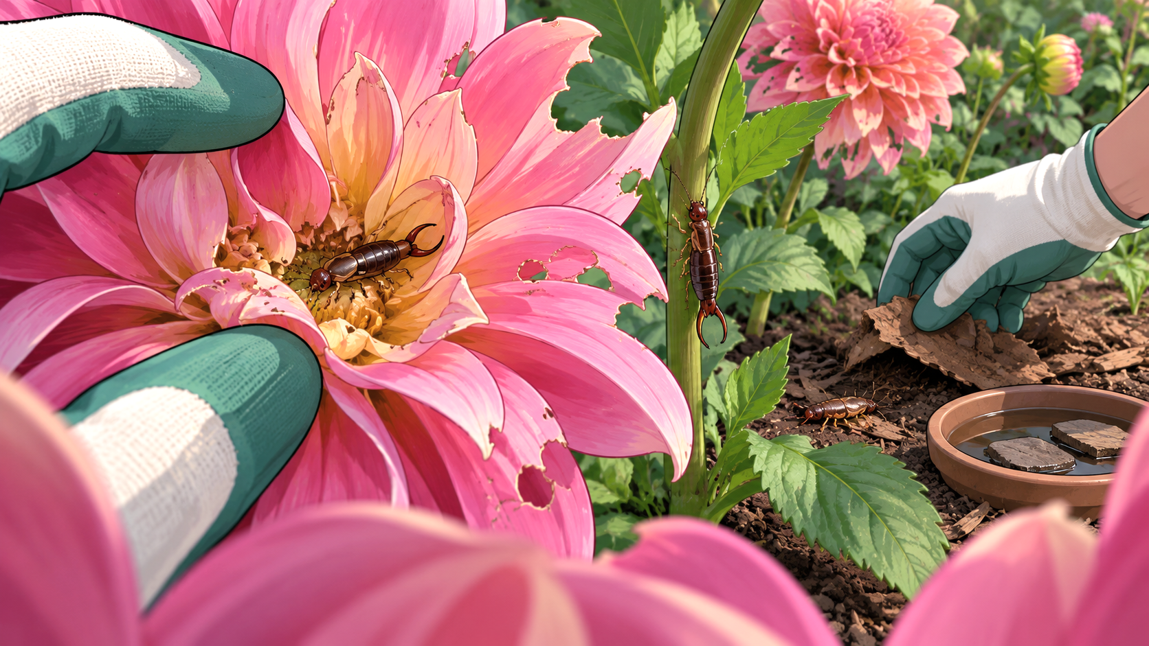 Earwig Damage on Dahlias: What It Looks Like and What to Do