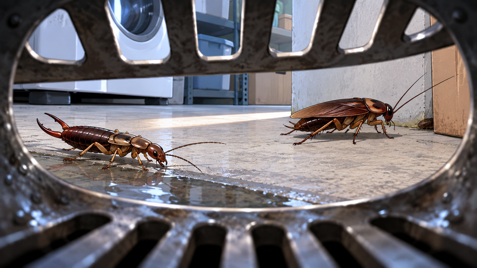 Earwig vs. Cockroach