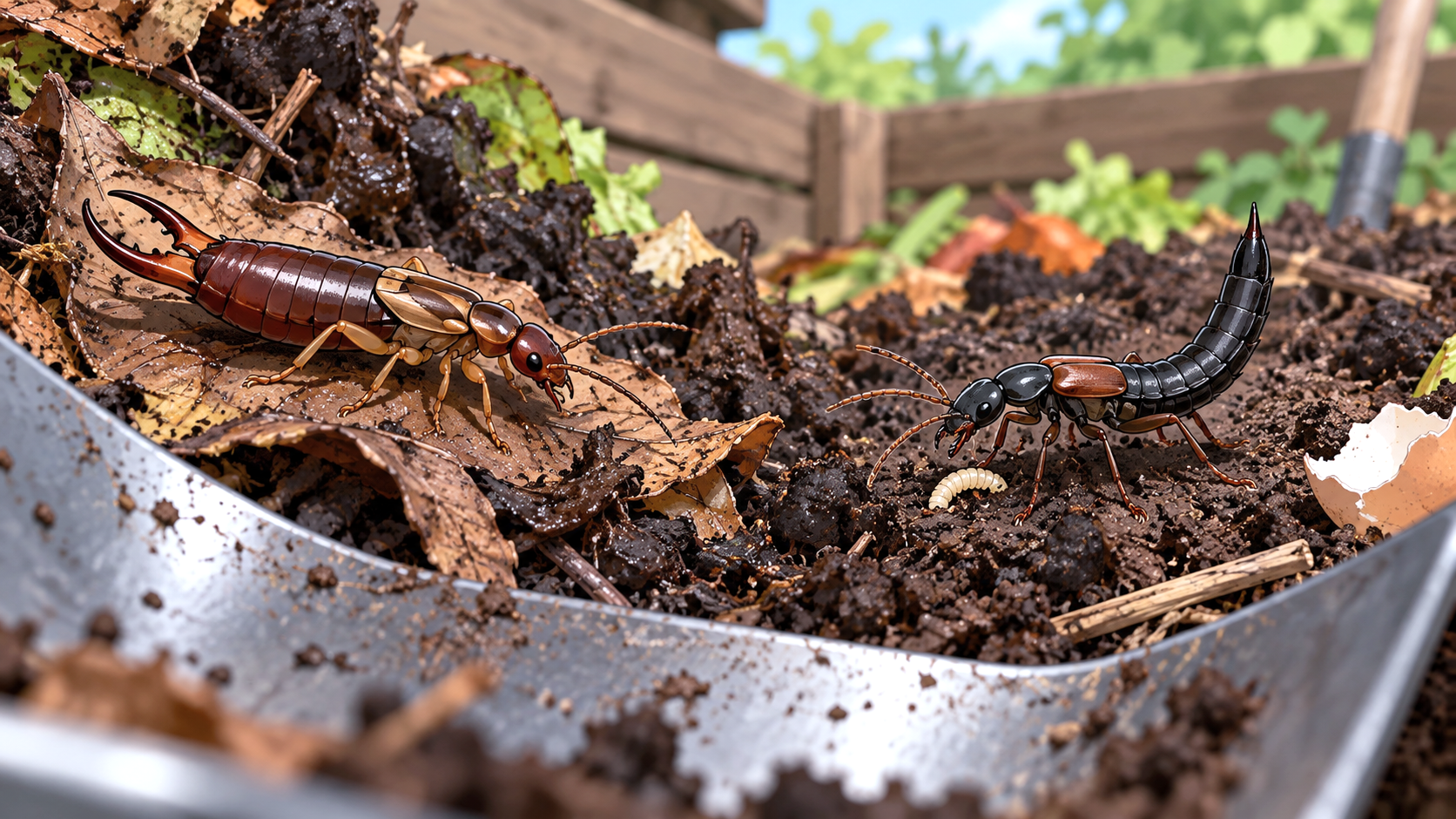 Earwig vs. Rove Beetle