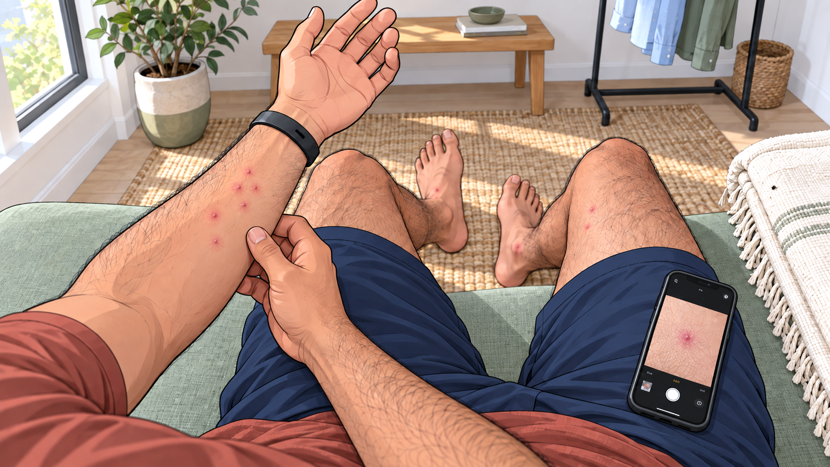 How to Check Your Own Body for Bed Bug Bites and Signs