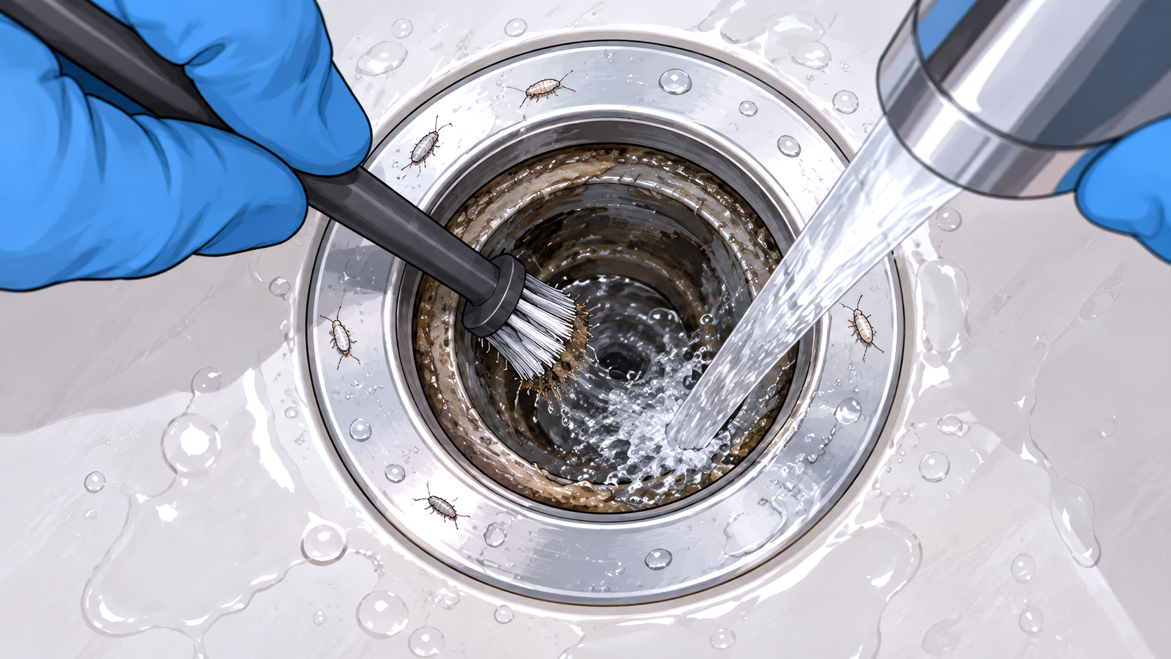 How to Get Rid of Springtails in a Drain