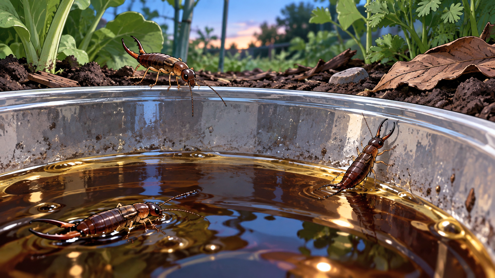 The Soy Sauce and Oil Earwig Trap Explained