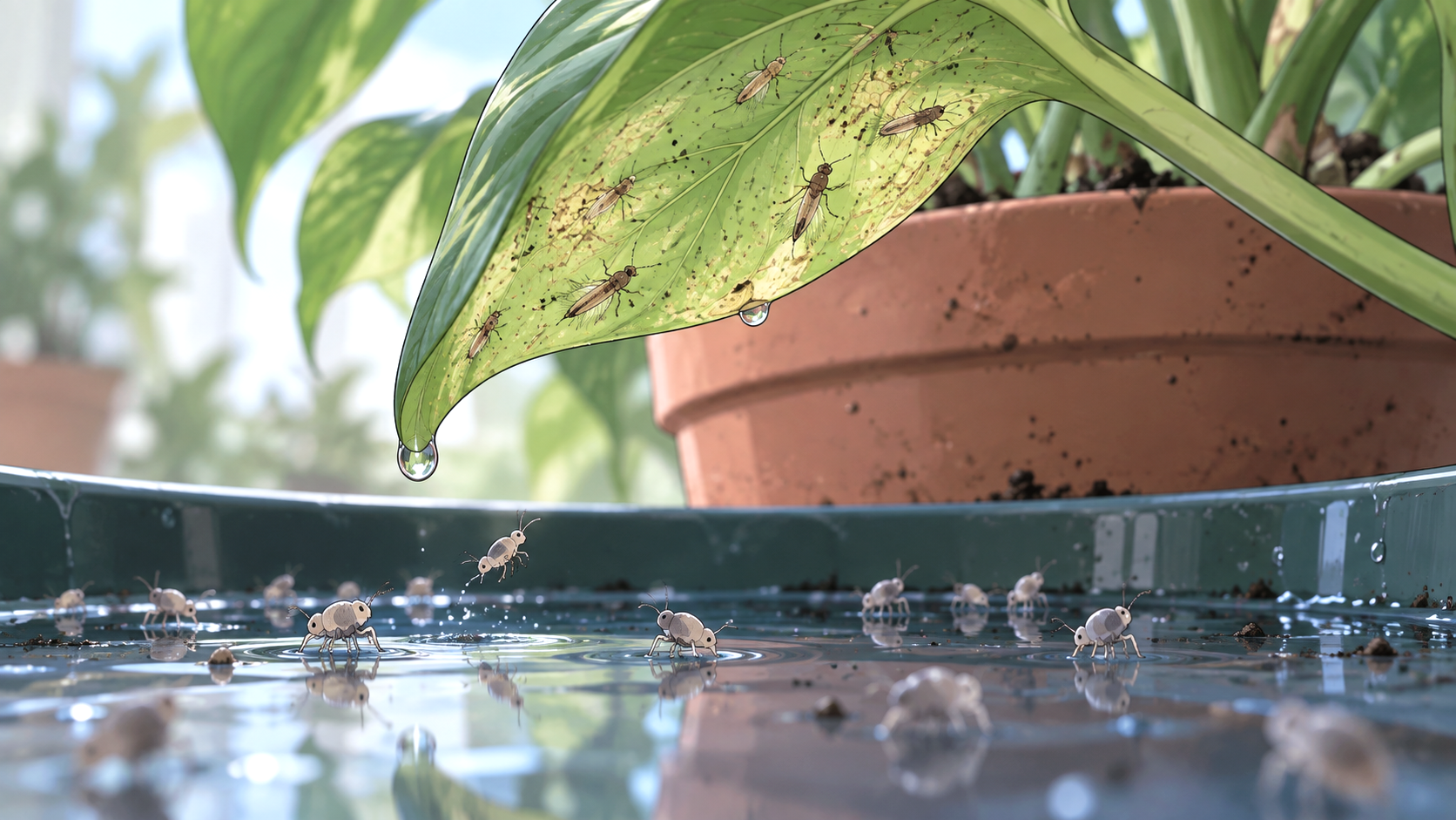 Thrips vs. Springtails