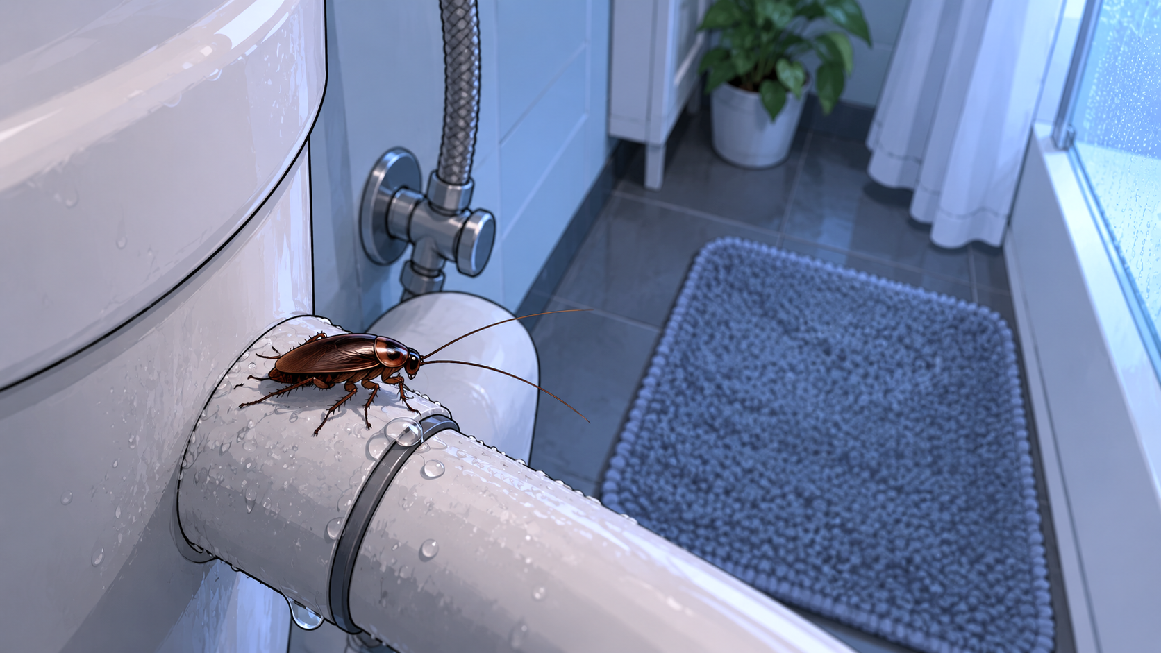 Why Are Cockroaches in My Bathroom?